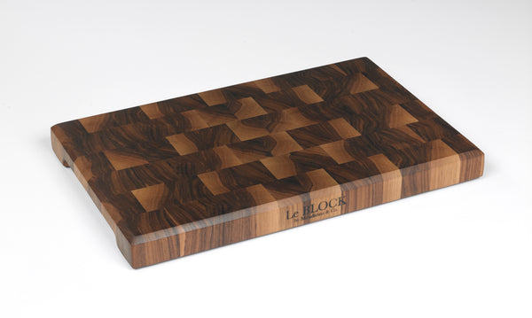 "Le BLOCK" - Chopping Block / Serving Board Combo (black walnut) 12"x19"x1-3/4"